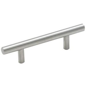 Amerock 5PK19010CSG9 PACK (5) Bar Pulls 3" Sterling Nickel CABINET DOOR Pulls